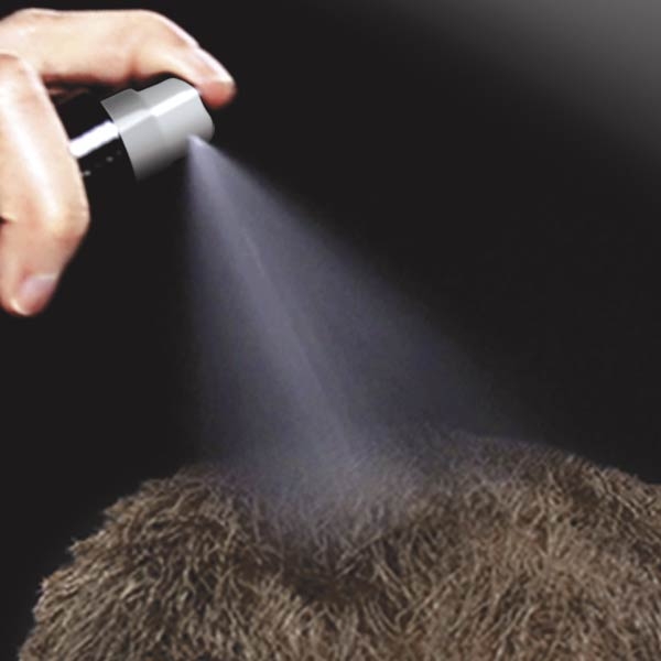 xmore fixierspray +uv anwendung nach schütthaar applizierung